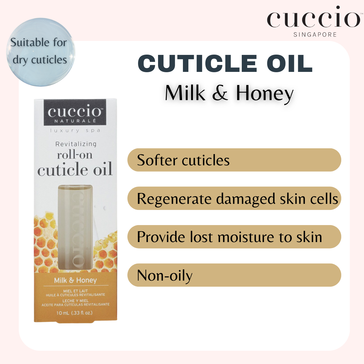Cuccio Naturale Roll On Cuticle Oil Bundle 10ml (3+1)