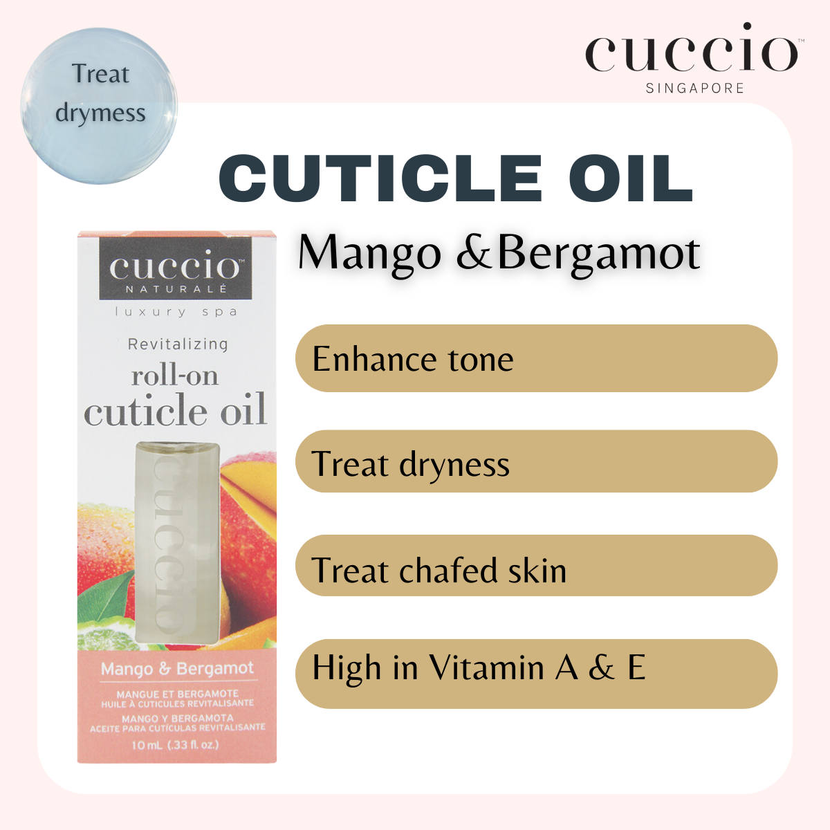 Cuccio Naturale Roll On Cuticle Oil Bundle 10ml (3+1)