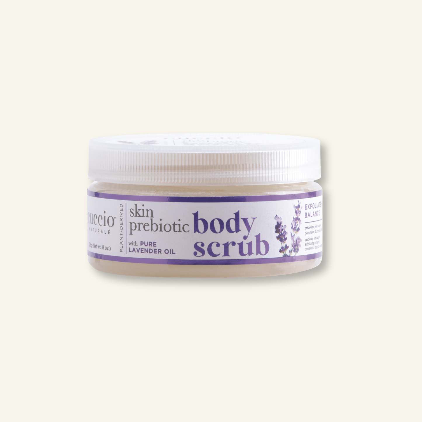 CUCCIO Skin Prebiotic Body Scrub jar front image