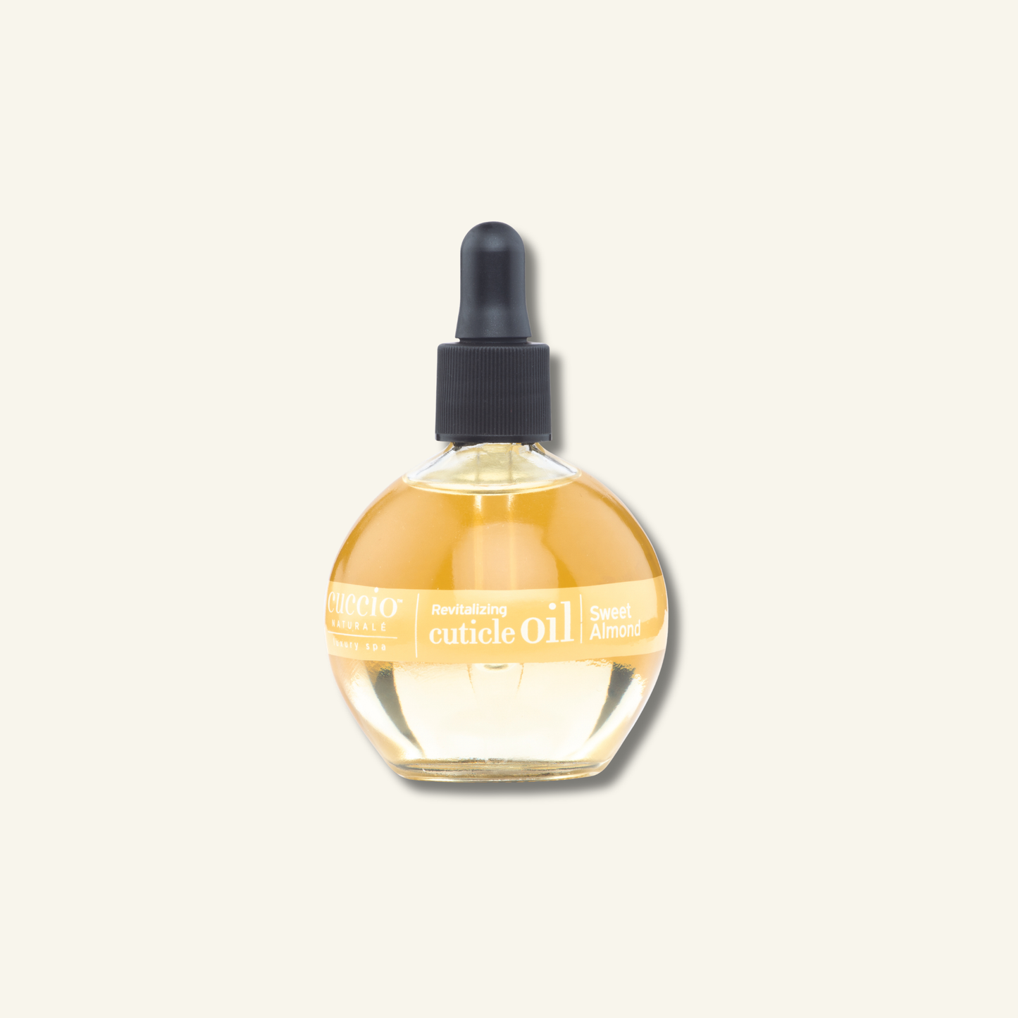 CUCCIO Cuticle Oil Sweet Almond 68ml nail and cuticle oil front product image