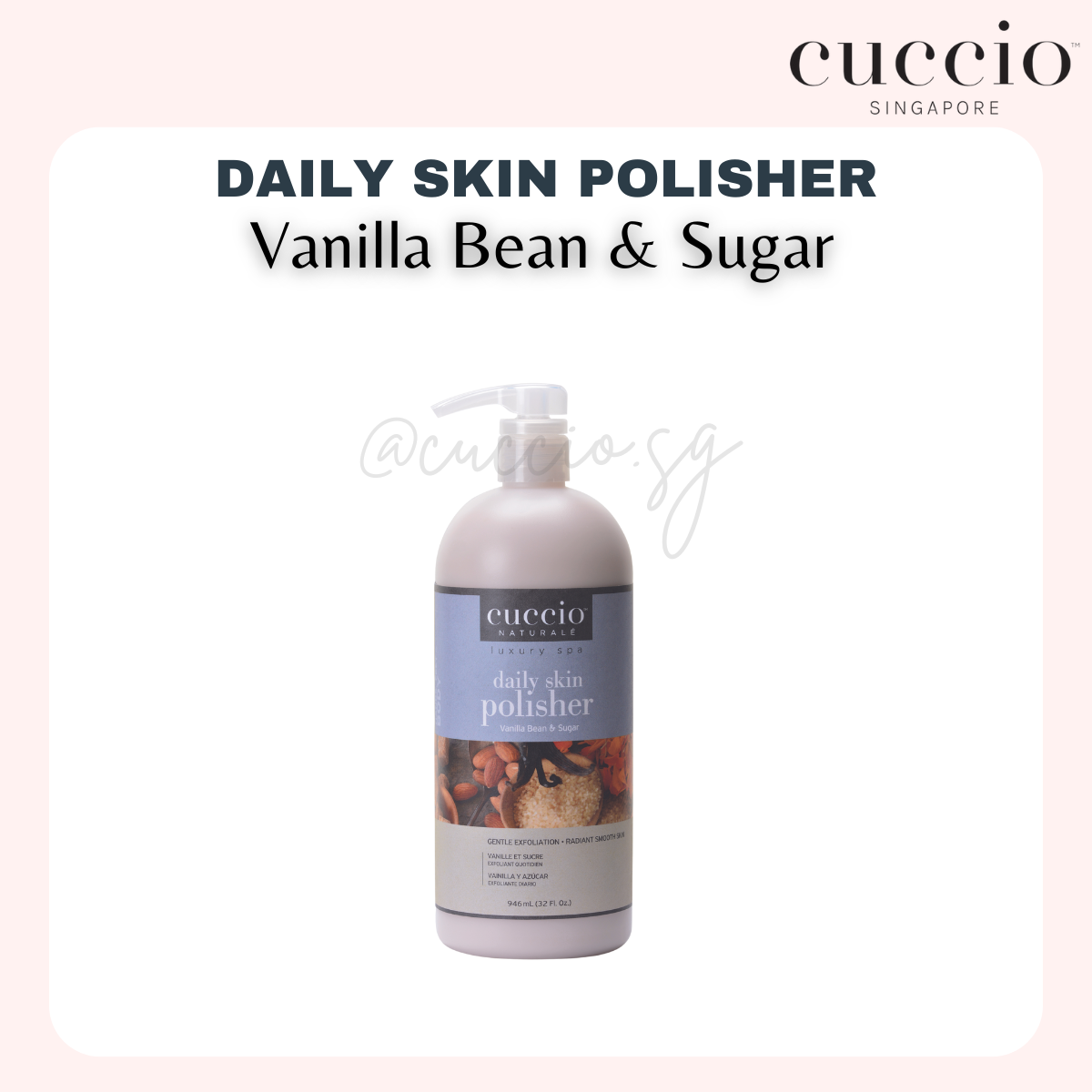Cuccio Naturale Daily Skin Polisher 946ml