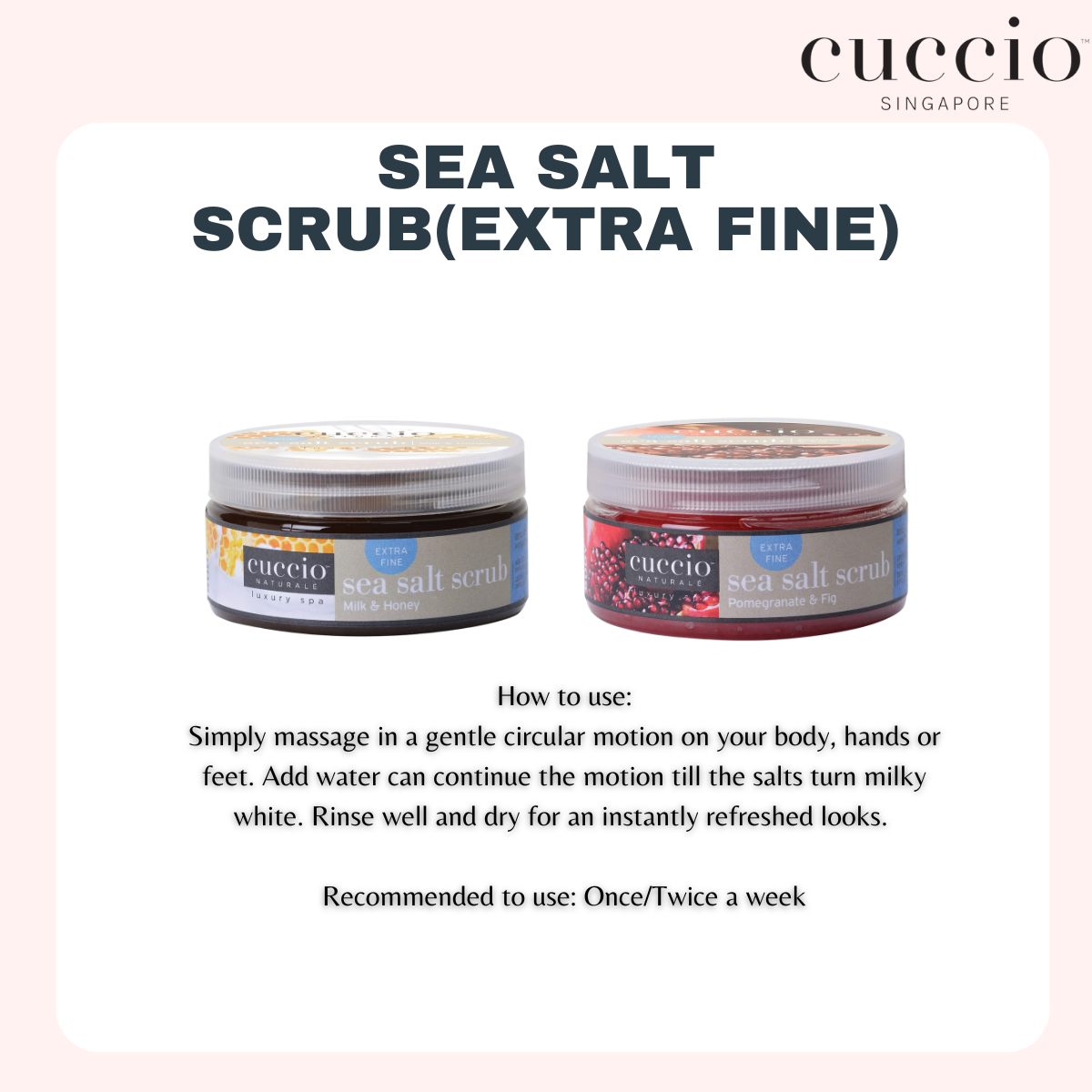 Cuccio Naturale Sea Salt Scrub 8oz