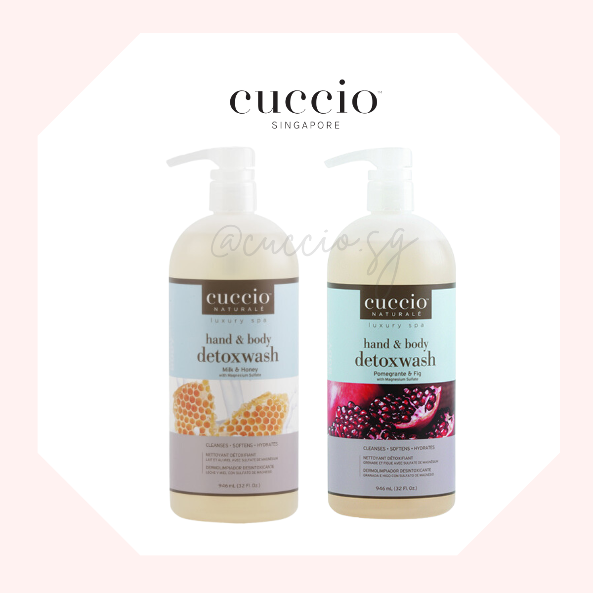 Cuccio Naturale Hand & Body Detox Wash 946ml