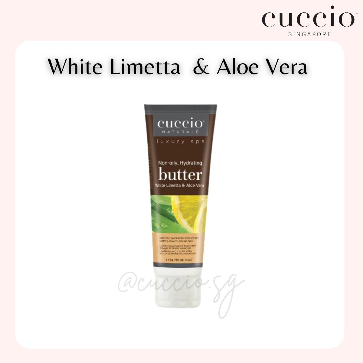 Cuccio Naturale Butter Tube 4oz