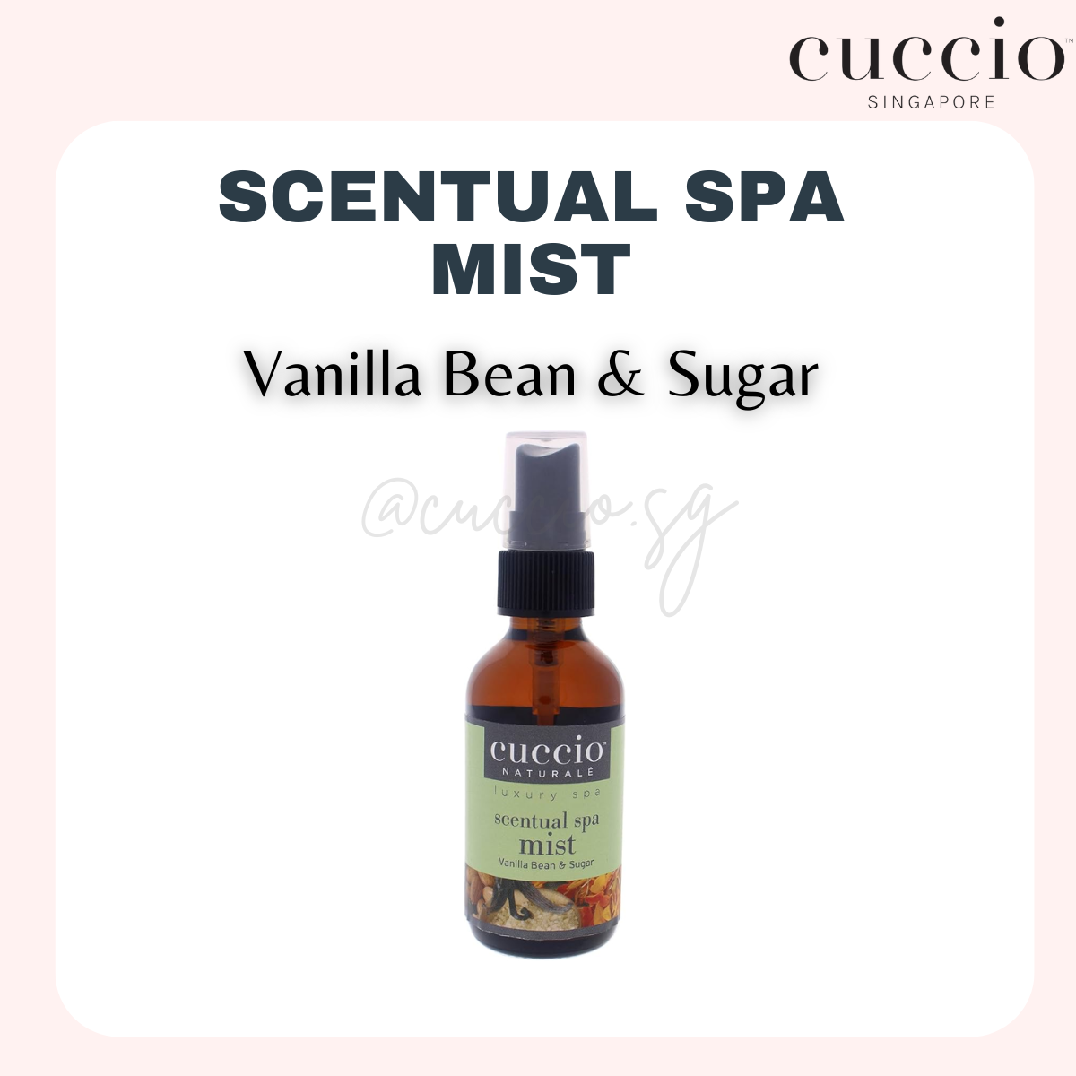 Cuccio Naturale Scentual Spa Mist 60ml