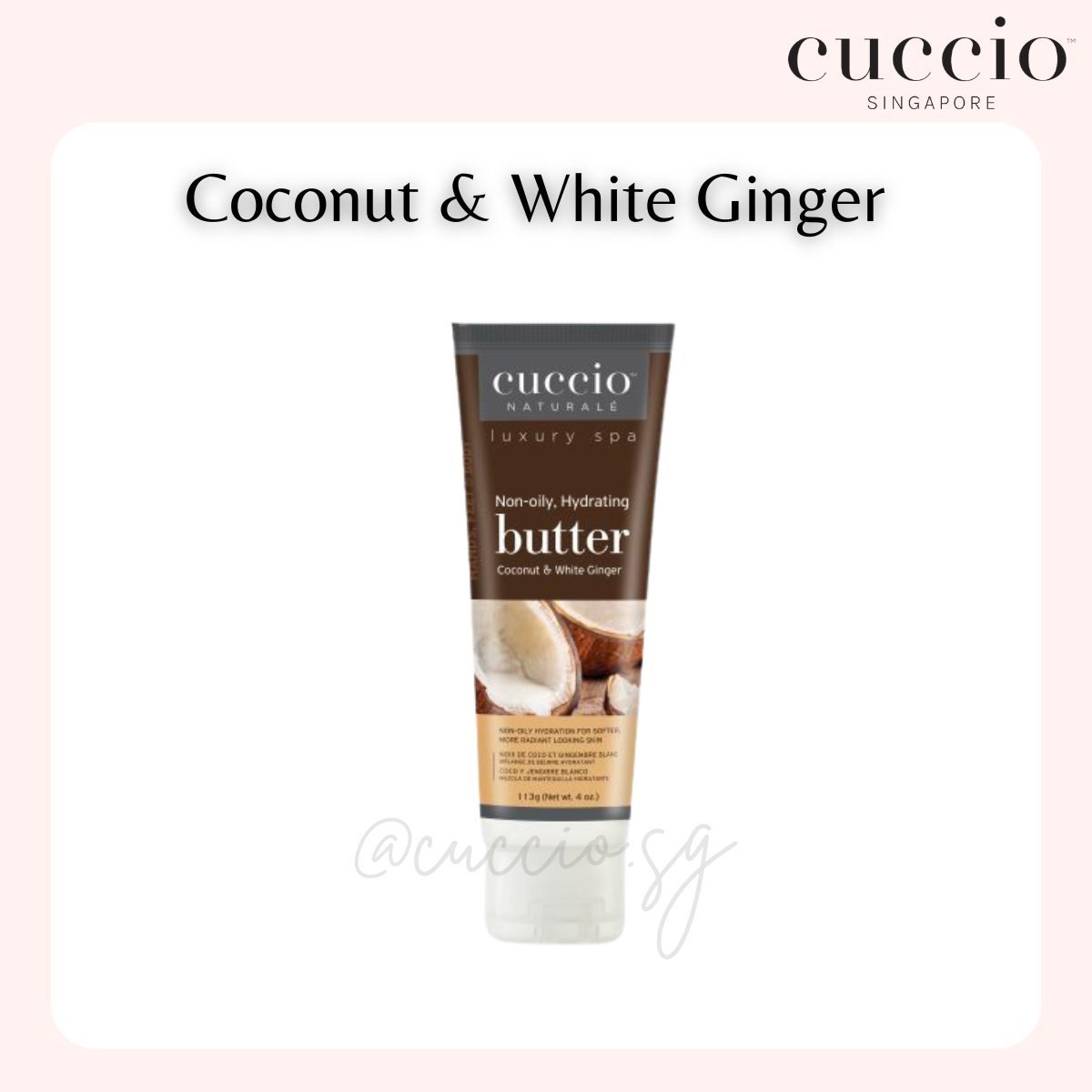 Cuccio Naturale Butter Tube 4oz