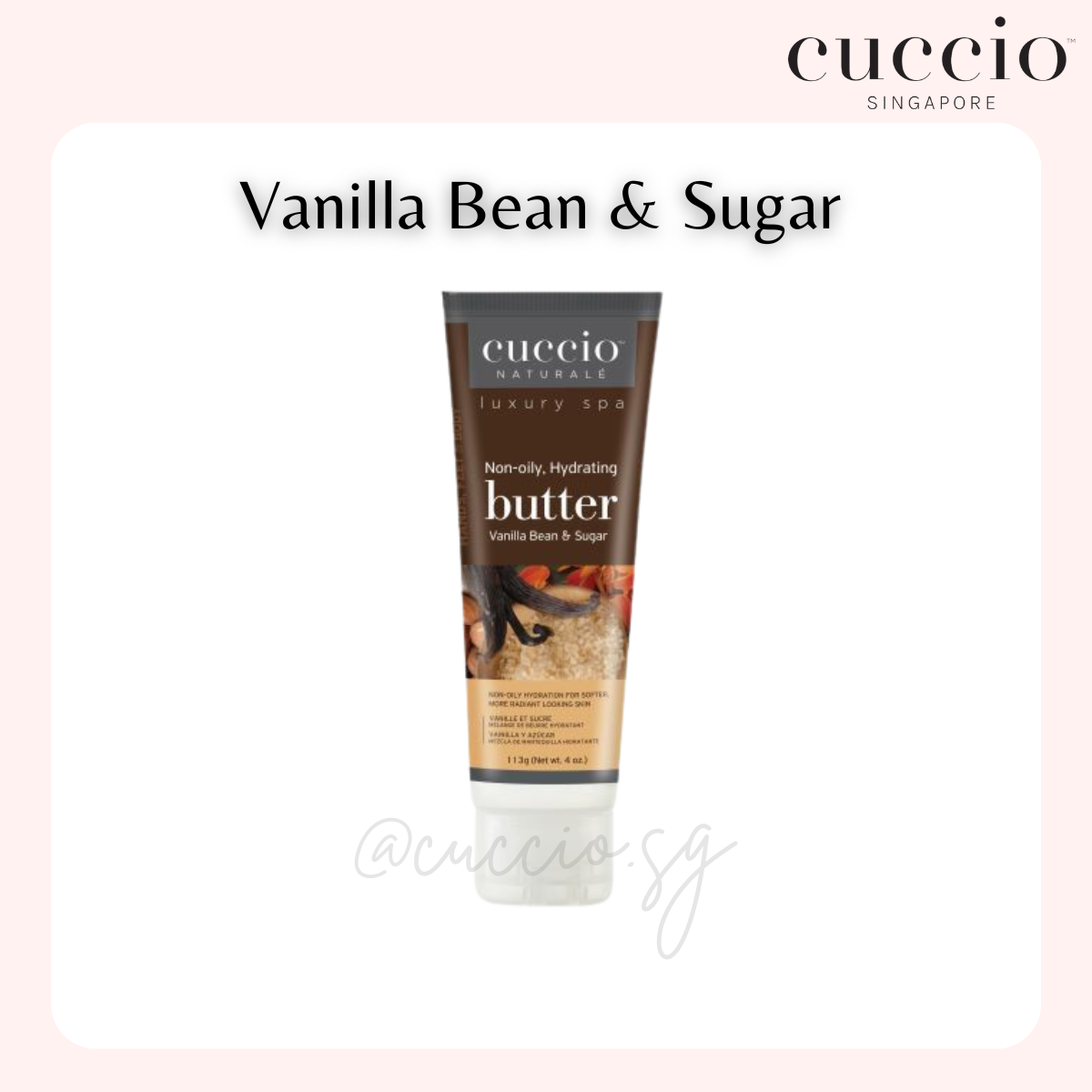Cuccio Naturale Butter Tube 4oz