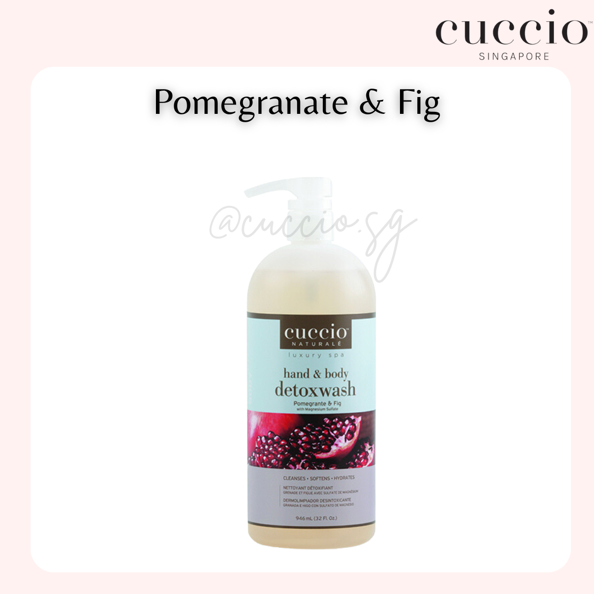 Cuccio Naturale Hand & Body Detox Wash 946ml