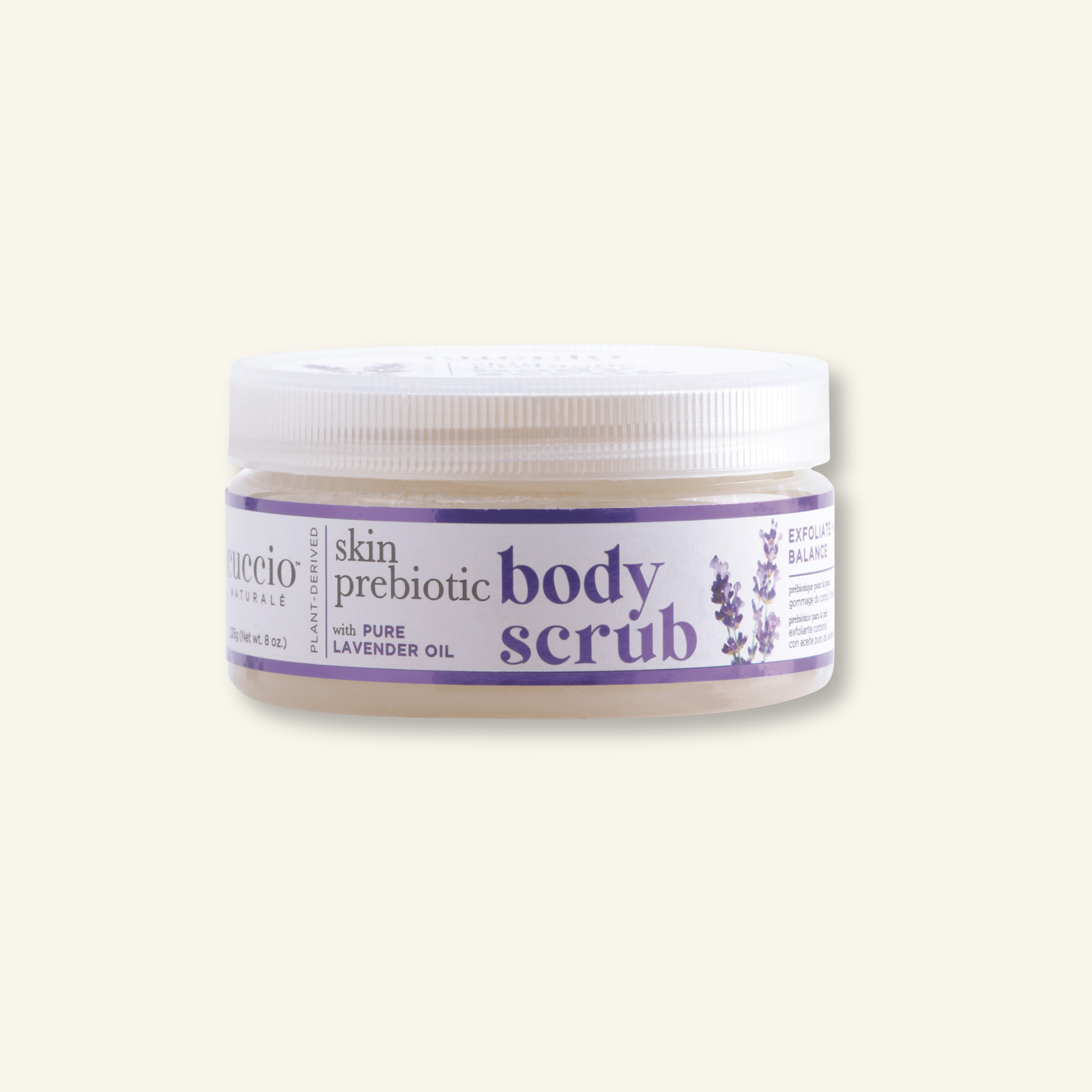 CUCCIO Skin Prebiotic Body Scrub jar front image