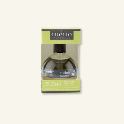 CUCCIO Cuticle Oil Lemongrass and Tea Tree 68ml nail and cuticle oil front product image