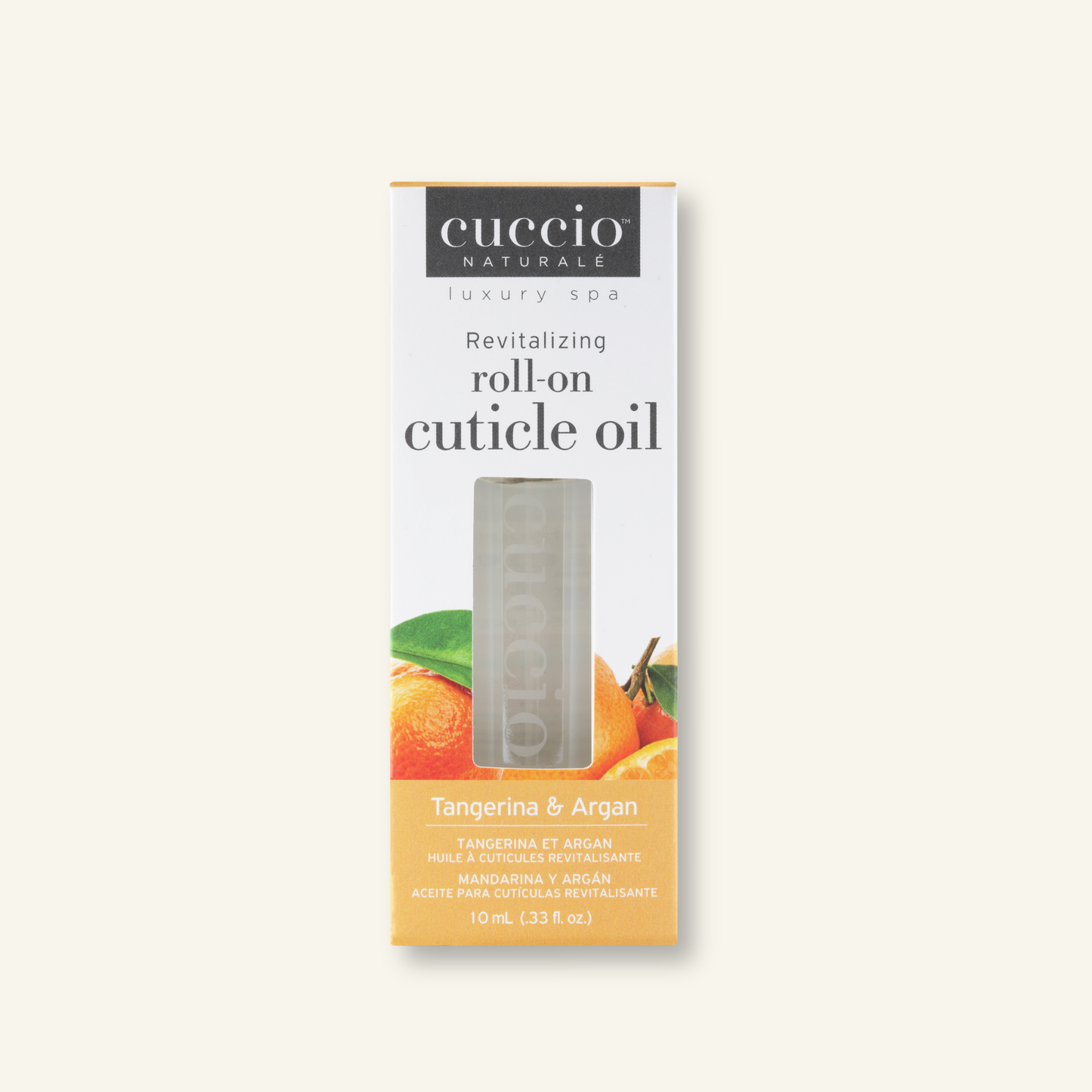 CUCCIO Roll-On Cuticle Oil Tangerina and Argan 10ml front product image